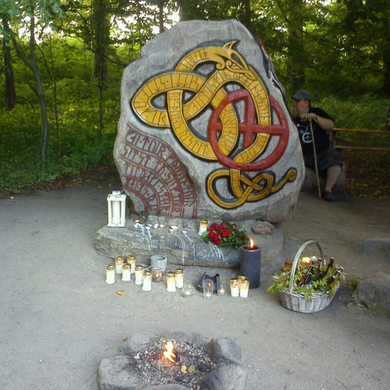 Runestone in Frederikssund, Denmark
