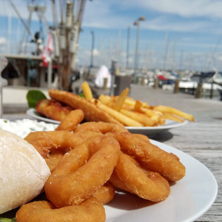 Seafood in the harbour